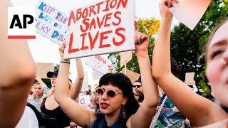 US abortion numbers rise slightly since Roe was overturned study finds [upl. by Ahsykal686]