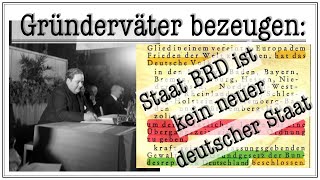 Carlo Schmid Die BRD ist kein neuer Staat sondern eine Neuorganisation des Deutschen Reichs [upl. by Megdal51]