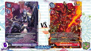 DIGIMON TCG Local match Three Musketeers Purple vs Dorbickmon Red  OOPS [upl. by Ecadnak793]