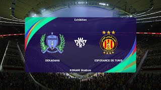 FC Dekadaha vs Espérance Tunis 15092024 CAF Champions League PES 2021 [upl. by Soni563]