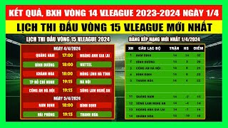 Kết Quả Bảng Xếp Hạng Vòng 14 VLeague 2023  2024 Ngày 14  Nam Định Thống Trị Bảng Xếp Hạng [upl. by Hali370]