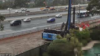 Warringah Freeway Upgrade time lapse  Saturday 27 July 2024 [upl. by Lemuel240]