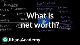 What is net worth  Financial goals  Financial Literacy  Khan Academy [upl. by Nodababus]