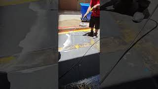 Pressure washing of mats and carpets [upl. by Drislane]