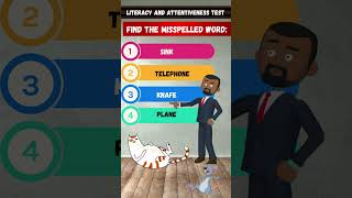 🧐Literacy Test Can You Find the Typo Puzzles Riddles BrainGames quizgames quiztest quiztime [upl. by Lipson]