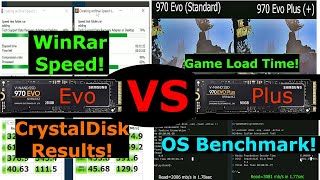 Samsung 970 EVO versus 970 Plus M2 NVME SUPER SPEED [upl. by Pyle215]