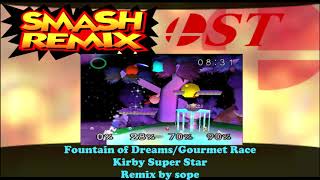 Smash Remix OST Extended  Gourmet Race Kirby Super Star by sope [upl. by Eixirt]