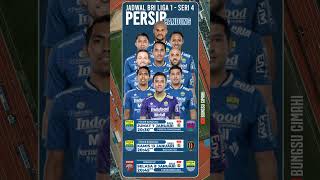 Jadwal Persib 2022  Jadwal Lengkap Persib Bandung Liga 1 Seri 4 shorts [upl. by Dedra]