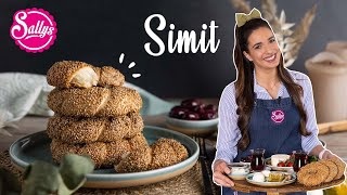 Simit Rezept  türkische Sesamkringel  Sallys Welt [upl. by Albertson]