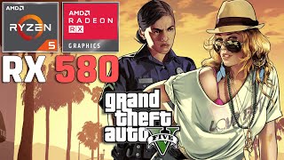 Grand Theft Auto V  R5 5600G  RX 580 8GB  1080p Very High Settings [upl. by Harias423]