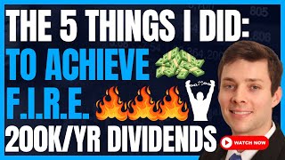 5 Things I Did To Achieve Financial Freedom From A 95 Through Stock Dividends amp Margin FIRE [upl. by Stuckey]