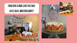 Dog Cheesecake For Willows 3rd Birthday [upl. by Uriel]