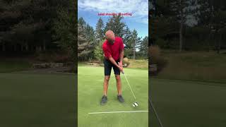 Using the lead shoulder to guide the putter [upl. by Body]