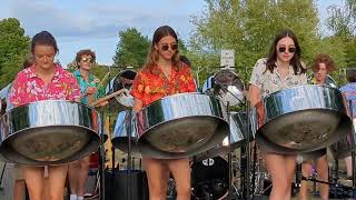 Dueling Banjos  by the Petoskey High School Steel Drum Band Bellaire Michigan July 2023 [upl. by Don]