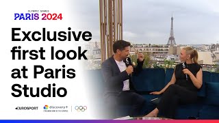 Paris 2024 Eurosport provides first look at its Olympic studios ahead of Opening Ceremony 😍 [upl. by Adna]