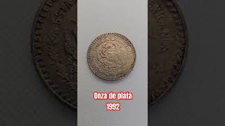 Onza de plata 1992 suscribete coin deteccion detecciondemetales like plata925 onza [upl. by Adikam378]