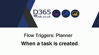 Flow Triggers Planner  When A Task is Created [upl. by Anelrats]