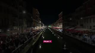 Nightlife in Milan Italy  Navigli [upl. by Chilt]