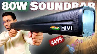 Made in India MIVI Fort Q80 Soundbar Detailed Review  Best Budget Soundbar in Just ₹ 4499 🔥 [upl. by Welcher]