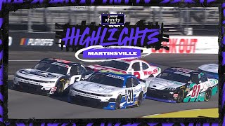 Xfinity Series playoff racing at Martinsville is underway [upl. by Ringe]