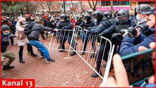 “End the war” War with Ukraine raises protests in Russia puts Kremlin in trouble [upl. by Ynohtnaluap]