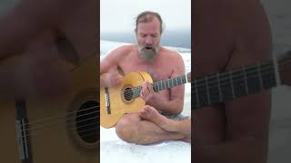 Wim Hof jamming in Iceland [upl. by Kal532]