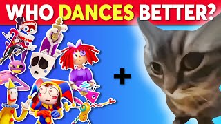 Who DANCES Better 💃🎶 The Amazing Digital Circus Chipi Chipi Chapa Chapa Edition [upl. by Lagiba]