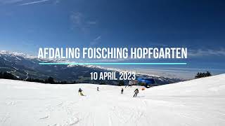 SkiWelt Hopfgarten Afdaling Foisching 10 april 2023 [upl. by Helbonna]