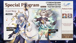 27 SPECIAL PROGRAM BANNERS FREE 5 STAR REDEEM CODES  Honkai Star Rail [upl. by Fair]