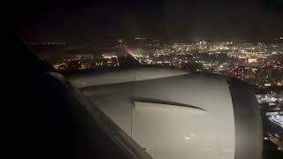 7879 Dreamliner Hard Night Landing in Vancouver Canada [upl. by Pavla307]