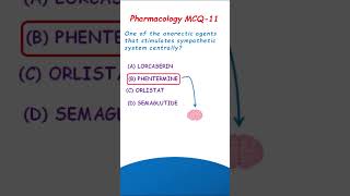 Appetite suppressants  Pharmacology MCQ11 [upl. by Llertnor139]