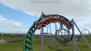 If Fønix at Fårup Sommerland Was Built in 2024  Vekoma Mk1101 Tilt Coaster  NoLimits 2 [upl. by Sheeb]