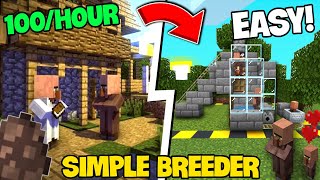 Easy Villager Breeder for Minecraft Bedrock Villager Farm 2024 120 [upl. by Osyth593]