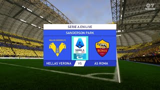 Hellas Verona vs Roma 02112024 Serie A FC 25 [upl. by Sirtemed]