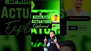 Spring Boot Actuators springboot coding javaframework java [upl. by Rosetta]