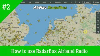 How to use RadarBox Airband Radio 📻✈ [upl. by Lib]