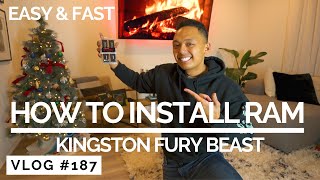 HOW TO INSTALL RAM  Kingston Fury Beast Review amp Setup [upl. by Ettenay691]