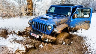 JEEP WRANGLER RUBICON 392 amp ANOTHER 2 JL RUBICON HARD WINTER OFFROAD [upl. by Shaff]