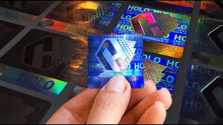 Hologram Security Sticker and Security Printing [upl. by Eanyl361]