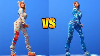 ONESIE SKIN FORTNITE DANCES WITH ALL EMOTES Winter Style amp Overdrive Emote included [upl. by Evaleen]