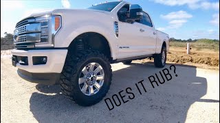 How Much Lift to Fit 37s 38s or 40s on a Super Duty [upl. by Trisha318]