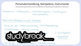 Personalentwicklung Instrumente Kompetenzen  Personalmanagement [upl. by Lucio]