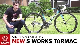 Vincenzo Nibalis NEW Custom Specialized SWorks Tarmac  Giro DItalia 2016 [upl. by Baseler125]