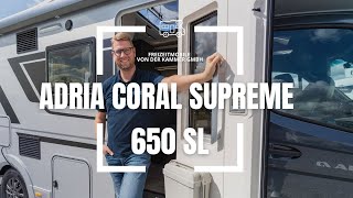 Adria Coral Supreme 650 SL auf Mercedes Benz  Modell 2024 [upl. by Morlee]