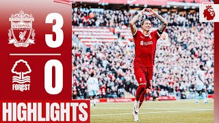 HIGHLIGHTS Liverpool 30 Nottingham Forest  Jota Darwin Nunez amp Salah win it at Anfield [upl. by Andreana]