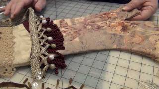 HOW TO MAKE A VERY FANCY VICTORIAN CHRISTMAS STOCKING [upl. by Ainotahs]