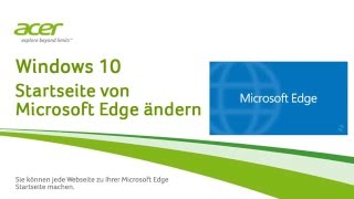 Windows 10  Startseite von Microsoft Edge ändern [upl. by Dominic]