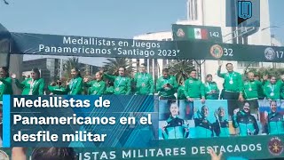 Medallistas de los Juegos Panamericanos en el desfile de la Revolución Mexicana [upl. by Richelle683]