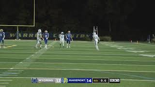 Wyoming vs Mariemont Football 10623 [upl. by Aryl444]