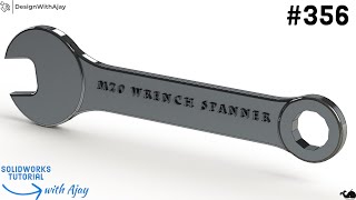 How to design Wrench Spanner 356 designwithajay design with ajay DesignWithAjay [upl. by Sievert]